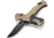 Kilimanjaro Gear UTAC Rescue Folding Knife,3.5in,Tan G10 Handle, Black Tanto Blade KJ910032