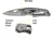 Kilimanjaro Gear Vertice Folding Knife,2.6in,Skeletonized Handle,Plain Blade KJ910062