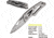 Kilimanjaro Gear Vertice Folding Knife,2.6in,Skeletonized Handle,Plain Blade KJ910062