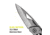 Kilimanjaro Gear Vertice Folding Knife,2.6in,Skeletonized Handle,Plain Blade KJ910062