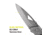 Kilimanjaro Gear Vertice Folding Knife,3in,Skeletonized Black Handle, Black Plain KJ910060