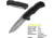 Kilimanjaro Gear Victus Folding Knife,2.5in, Black Handle, Black Plain Edge KJ910086