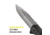 Kilimanjaro Gear Victus Folding Knife,2.5in, Black Handle, Black Plain Edge KJ910086