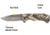 Kilimanjaro Gear Victus Folding Knife,2.5in,Camo Handle, Black Plain Edge KJ910090