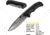 Kilimanjaro Gear Victus Folding Knife,3.5in, Black Handle, Black Plain Edge KJ910048
