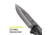 Kilimanjaro Gear Victus Folding Knife,3.5in, Black Handle, Black Plain Edge KJ910048