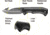 Kilimanjaro Gear Victus Folding Knife,3.5in w/ Gut Hook, Black Handle, Black Plain KJ910049