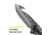 Kilimanjaro Gear Victus Folding Knife,3.5in w/ Gut Hook, Black Handle, Black Plain KJ910049