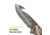 Kilimanjaro Gear Victus Folding Knife,3.5in w/ Gut Hook,Camp Handle, Black Plain KJ910088