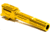 Killer Innovations Velocity CZP10C Non-Threaded Barrel, TiN, Gold, CZP10CNTHD1GLD