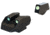 Kimber K6S Square-Notch Tritium Pistol Night Sight Set, Green/Tritium Front, Green/Tritium Rear, Black, ML11231