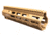 Kinetic Development Group KDG HK 556 M-LOK Rail System, 10 in, Aluminum, Brown Finish, HKRM5-120