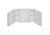 Kinro Composites Three-Piece Tub Surround For Use With Corner Caddy - 40in x 54in., White, W-CWS42-SPK