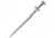 Kit Rae Amonthul Sword Of Avonthia, Brown Handle/silver blade, 40&quot; KR0069