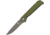 Kizer Cutlery Begleiter Linerlock Green Folding Knife,3.5in,OD Green,G10 Handle KIV4458A2