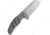 Kizer Cutlery C01E Framelock Left Hand Folding Knife, 3.25in Stonewash S35Vn SS Blade, Gray Satin Titanium Handle, Pocket Clip, Left Hand Version, KI4488L1