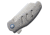 Kizer Cutlery C01E Framelock Left Hand Folding Knife, 3.25in Stonewash S35Vn SS Blade, Gray Satin Titanium Handle, Pocket Clip, Left Hand Version, KI4488L1