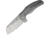 Kizer Cutlery C01E Framelock Left Hand Folding Knife, 3.25in Stonewash S35Vn SS Blade, Gray Satin Titanium Handle, Pocket Clip, Left Hand Version, KI4488L1