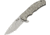 Kizer Cutlery Caligine Framelock Folding Knife,3.625in,CPM-S35VN Steel,Drop Point,Stonewash,Titanium Handle KI401D2