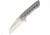 Kizer Cutlery Critical Folding Knife, 3.75in Stonewash Wharncliffe Blade, Gray Matte Finish Titanium Handle, Glass Breaker, Camo Nylon Case, KI4508