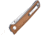 Kizer Cutlery Domin Folding Knife, 3.5in Stonewash Vg-10 SS Drop Point, Tan G10 Handle, Thumb Stud, Pocket Clip, V4516A4