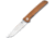Kizer Cutlery Domin Folding Knife, 3.5in Stonewash Vg-10 SS Drop Point, Tan G10 Handle, Thumb Stud, Pocket Clip, V4516A4