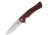 Kizer Cutlery Dukes Linerlock Black/Red Folding Knife,3in,Standard Edge,Satin,Black and Red,G10 Handle KIV3466A2