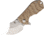 Kizer Cutlery Flip Shank Framelock Folding Knife, 2 stonewash finish S35VN stainless blade, Natural sculpted micarta handle with titanium back, KI2521A3