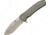 Kizer Cutlery Hustler Titanium Framelock Folding Knife,3.625in,Gray,Titanium Handle KI5464A1