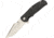Kizer Cutlery Intrepid Linerlock Black Folding Knife,3.5in,Black,G10 Handle KIV4468A1