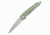 Kizer Cutlery Ki4419A3 Folding Knife,3.55in,OD Green Aluminum,Satin Drop Point KI4419A3