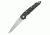 Kizer Cutlery Ki4419A4 Folding Knife,4in,Black Aluminum,Satin Drop Point KI4419A4