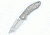 Kizer Cutlery Ki4431T Folding Knife,4.1in,Natural Titanium w/Pattern,Satin Tanto KI4431T