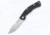 Kizer Cutlery Ki4443A1 Folding Knife,3.5in,Black Titanium,Satin Drop Point KI4443A1