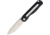 Kizer Cutlery Latt Vind Linerlock Folding Knife, 3 satin finish Bohler N690 stainless blade, Black and white G10 handle, V3567N1