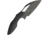 Kizer Cutlery Megatherium Left Handed Folding Knife, 4in Black Stonewash Cpm S35Vn SS Blade, Black Titanium Handle, Pocket Clip, Thumb Pull, Left Hand Version, Black Nylon Storage Case, KI4502L2