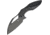 Kizer Cutlery Megatherium Left Handed Folding Knife, 4in Black Stonewash Cpm S35Vn SS Blade, Black Titanium Handle, Pocket Clip, Thumb Pull, Left Hand Version, Black Nylon Storage Case, KI4502L2