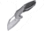 Kizer Cutlery Megatherium Left Handed Folding Knife, 4in Stonewash Cpm S35Vn SS Blade, Matte Finish Titanium Handle With Carbon Fiber Inlay, Thumb Pull, Left Hand Version, Black Nylon Case, KI4502L1