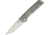 Kizer Cutlery Mini Domin Linerlock Jade Folding Knife, 2.75in Stonewash Bohler N690 SS Blade, Jade G10 Handle, Thumb Stud, Pocket Clip, V3516N4