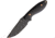 Kizer Cutlery Sequoia Fixed Blade Knife, 7.88in Overall, 3.63in Black 1095Hc Steel Blade, Black G10 Handle, Black Kydex Belt Sheath, Black, 1022A1