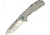 Kizer Cutlery Shoal Framelock Folding Knife,3.5in,Drop Point,Grey,Titanium Handle KI4469A1