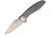 Kizer Cutlery SLT Framelock Folding Knife,3.625in,S35VN Steel,Standard Edge,Stonewash,Gray,Titanium Handle KI4474A1