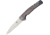 Kizer Cutlery Splinter Framelock Folding Knife,3.375in,Gray,Aluminum Handle KI3457A2