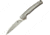 Kizer Cutlery Splinter Framelock Folding Knife,3.5in,Drop Point,Stonewash,Gray,Aluminum Handle KI3457TI1