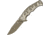 Kizer Cutlery Titanium Framelock Folding Knife,3.75in,Gray,Gray,Titanium Handle KI4447A1