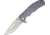 Kizer Cutlery Titanium Framelock Fold Knife, SS drop point fine edge blade, titanium handle KI401C1