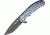 Kizer Cutlery Titanium Framelock Fold Knife, SS drop point fine edge blade, Black/Spectrum Gloss Handle KI401C3