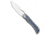 Kizer Kizer Allure Liner Lock Knife Titanium + Vortex Micarta 3.5" Satin S45VN, Blue/Gray, CPM S45VN, adult, BHQ-227974