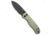 Kizer Kizer Azo Drop Bear II Button Liner Lock Knife Aluminum V3619.2CD1, Green, Nitro-V, adult, BHQ-218475