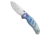 Kizer Kizer C01C 2.9 Sheepdog Clutch Lock Drop Point Knife Crystallized Ti 3" Satin, Blue, CPM S45VN, adult, BHQ-224707